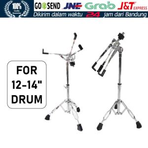 Dudukan Drum Logam Penuh Dudukan Drum Lantai Bisa Dilipat Penyesuaian untuk 12 14 Inci Jazz Snare Drum