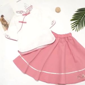 儿童汉服女童夏装古装超仙女公主连衣裙子中国风唐装大童洋气套装