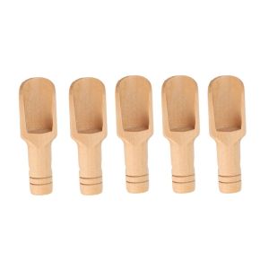 MOUSSE ที่จับกลม ที่รัก ทำด้วยไม้ เครื่องใช้ในครัว สำหรับเครื่องเทศถั่วแป้งข้าว ไม้ ช้อนชากาแฟ ช้อนชาน้ำตาล ช้อนเกลืออาบน้ำ ช้อนไม้