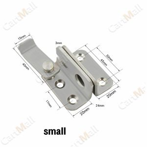 Stainless Steel Safety Hasp Door Lock for Bathroom Bedroom Door Catch Latch