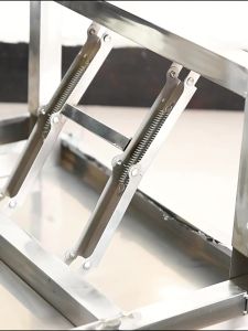 Heavy-Duty Stainless Steel Table for Dining Kitchen Study & Office Multi-Functional Computer Desk