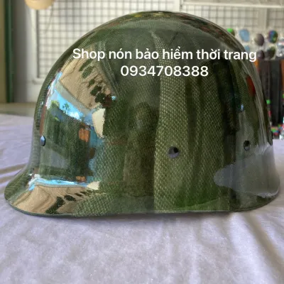 NÓN BẢO HIỂM QUÂN ĐỘI - NÓN BẢO HIỂM LÍNH MỸ CAO CẤP LÓT DÂY IN
