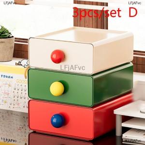 [COD] LFjAFvc Desktop Storage Drawer Stackable Pull Out Storage Boxes Color Contrast Drawer Organizer Office Sundries Stationery Storage Case