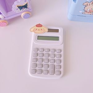 Kawaii Anime Sanrio Hello Kitty Calculator Kuromi Cinnamoroll Girl Student Portable Mini Calculator Stationery Office Supplies