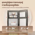 ตู้เย็น 2 ประตู ปรับหน้าจอสัมผัส ตู้เย็น 158 ลิตร ตู้เย็นบ้าน 5.6คิว ตู้เย็นขนาดเล็กตู้เย็นราคาถูก ตู้เย็นเย็นเร็ว ปรับความเร็วได้ 7 ระดับ น้ําหนักเบา พื้นที่ขนาดใหญ่ ประหยัดพลังงาน เหมาะสําหรับใช้ในหอพัก/อพาร์ทเมนท์. 