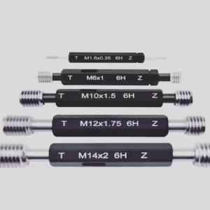 Hanson8 6H Metric Thread Feeler Gauge M0.8 to M24 Aperture Gauge Go No Go Gauge for Moulds Z4K2H