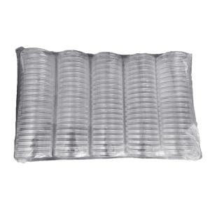 กล่องใส่ NFC215 100ใบขนาดเส้นผ่านศูนย์กลาง25มม. ตัวป้องกันโครงสร้างอะคริลิกทนต่อการขีดข่วนเหมาะสำหรับใส่บัตร