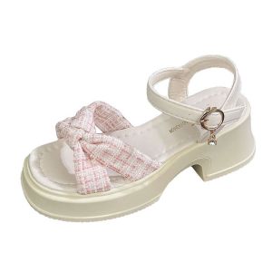 1018 Giày Nữ Chân Mập Rộng Size Lớn 35-43 Mỡ 41 Xăng Đan Giày Đi Biển Thường Ngày Đế Dày Mary Jane Mặc Ngoài Mùa Hè Cho Nữ 42