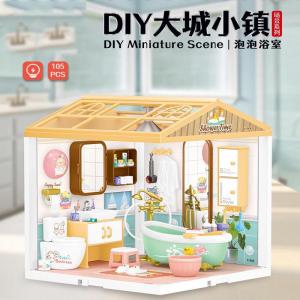 Mô Hình Lắp Ráp DIY Cửa Hàng Trà Sữa Mini 3D Đồ Chơi Thủ Công Bé Gái Trang Trí Phòng Cực Dễ Thương