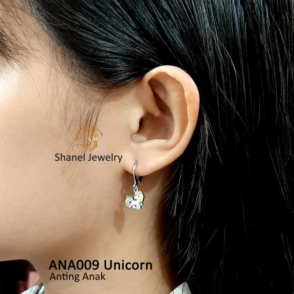 Anting Anak Perempuan Unicorn Kuda Poni Lucu Imut Asli Ori Anti