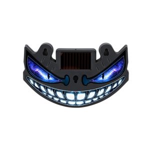 YUONG Blinking Moving Eyes Solar Demon Eye Light Suction Cup Mount Suction Cup Installation Car Ambient Light Safety Signal Lamp Flashing Vehicle Signal Lights Car Roof Decoration