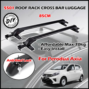 ⚠️ 5501 (85cm) Car Roof Rack Roof Bar Roof Carrier Cross Bars Luggage Roof Rack Carrier Bicycle Carrier Box Anti-theft Lock/Cross Bar Roof Bar Rak Bumbung Rak Bagasi Kereta - PERODUA AXIA