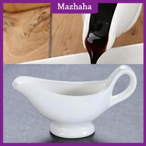 Mazhaha 1 PC ceramics sauce dispenser เหยือกกาแฟสลัดสลัดถ้วยเซิร์ฟเวอร์