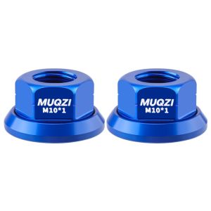 BLACKON 2pcs M9/M10/M103/8 Bicycle Hub Nut High Strength Aluminum Alloy Bike Accessories Lightweight Anti-rust Rear Axle Screw Rear Axle