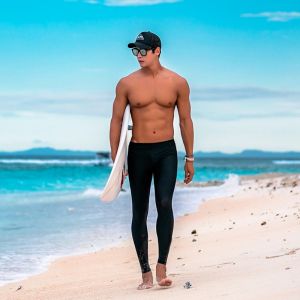 SAILBEE Mens Quick Drying Breathable Large Sunscreen Jellyfish Medium Length Swimming Trunks K003