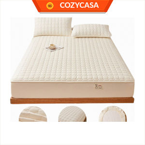【COZYCASA】Waterproof Fitted Bedsheet / 360° Full-Wrap Mattress Protector/ Washable Soy Fiber Quilted Sheet