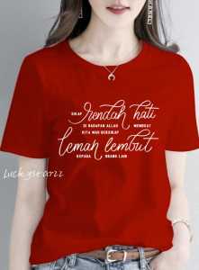 KAOS ATASAN SIKAP RENDAH HATI COMBED PREMIUM WANITA