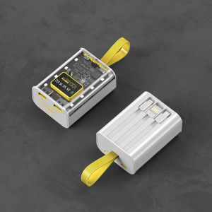 [100% Ori] 20000mAh powerbank 22.5W FAST CHARGING Adjustable LED Light Digital Display With 3 Type-C Lightning & USB Cables JBI