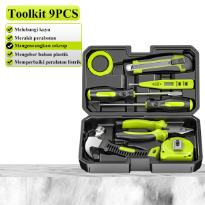 ZPER Satu Set Alat Perkakas Bor Listrik Cordless Tang Obeng Palu Kunci Pas Toolkit 124 in1 pcs ZP027