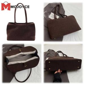 Mens and Womens Stylish Suede Shoulder Bag with Inner Pocket for Work Travel and Casual Wear