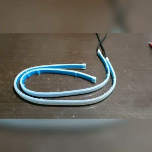 Lampu LED Alis Slim 60 Cm 12V Putih Sein Kuning Running