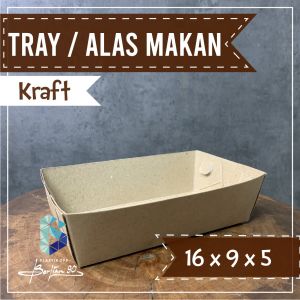( 50 Lembar ) Paper Tray Kraft Size M (16x9x5) - Piring Nampan Kertas - Alas Tempat Makan/Nampan Penyaji MaKan/Wadah Makan /Alat Penyajian Makan Terlaris Di Lazada