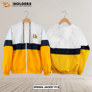 HOLDERS Jaket Windbreaker Vintage Parasut Hoodie Zipper Pria Wanita Distro