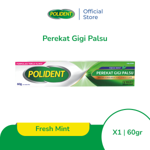 Polident Perekat Gigi Tiruan Fresh Mint 60g