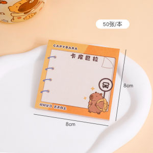 Nota Lekat Comel Capybara Sticky Notes Cute Design Memo Pad Paper Student School Office Stationery