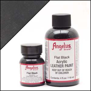 Angelus Acrylic Leather Paint Black | White | Flat White | White