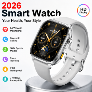 HD Screen Smart Watch Bluetooth Calling Outdoor Sports Tracker Large Battery Heart Rate Monitor Sleep Tracking Waterproof Ht22