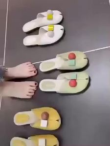 [Free Shipping] WomenS Open-Toe Slip-On Sandals For Outdoor Wear New Spring-Summer Fashion Korean Style Flat Jelly Slip-Ons Versatile Casual Sandals For Women