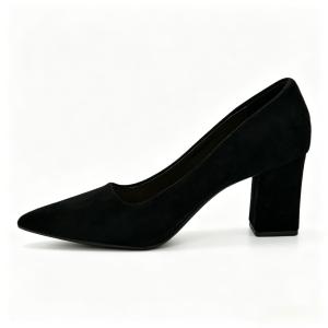 New Suede Block Heels for Women Versatile Daily Pumps for Etiquette Events Student Office Commute