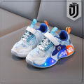 Sepatu Sneakers EILA Lampu LED Anak usia 1 2 3 4 5 6 tahun / Sepatu Kets Tali Perekat Anak Balita Cowok Cewek Motif Keren / Sepatu MENYALA Anak Laki Laki Perempuan Fashion Sport / Sepatu Baby Casual Wanita Pria Sol Menyala / Sepatu Running Anak LED Trendy. 