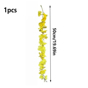 1pcs 50cm/Piece Artificial Fake Wisteria Vine Ratta Hanging Garland Silk Flowers String Home Party