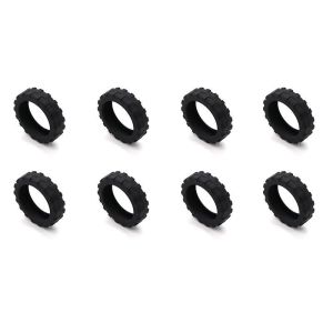 (HOME+) 8PCS Luggage Wheel Silicone Noise Reduction Protective Cover