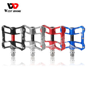 Bàn Đạp Xe Đạp WEST BIKING Bàn Đạp Xe Đạp Leo Núi Bằng Hợp Kim Nhôm Siêu Nhẹ Bàn Đạp Xe Đạp Đường Trường Chống Trượt 2 Vòng Bi Phụ Kiện Xe Đạp