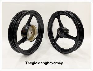 Mâm Vành Xe Máy Hylos Vario 3 Đao Trắng Đen