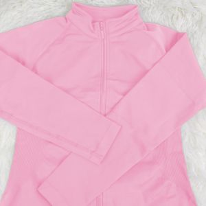 Running Jacket Women Long Sleeve Yoga Shirt Seamless Fitness Coat Breathable Yoga Sportwear Slim Fit Gym Top Sport Jacket2026