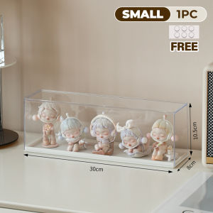 [2 Sizes] Borong365 Stackable Blind Box Display Box Figurine Transparent Storage Case Pop Mart Toy Storage Shelf 盲盒透明展示盒