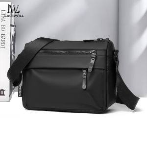 LouisWill Mens Shoulder Bag Fashion Messenger Bag Travel Bag Business Bag Large Capacity Cross Body Bag Waterproof Lightweight Casual Bag Leisure Sport Street Bag for College Student