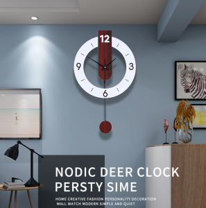 Creative Modern Decorative Swing Wall Clock Stylish Quartz Silent Large Fashion Clocks for Home Living Room Office Bedroom
