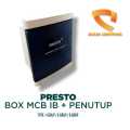 Box mcb listrik 4 phase Group Inbow Tanam Tembok SNI Heles Presto putih biru mini panel. 