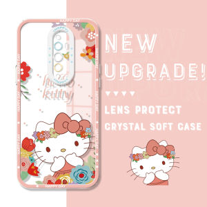 Hontinga Casing Case For OPPO Reno12 Pro Reno 12 Pro 12F Reno 11 Pro Reno11 F 11F 5G 2F 4 Reno 8 Pro 5G Reno8 T Reno 8T 5G Reno 10 Pro Plus Pro+ 5G Case Transparent Clear Case Cute Hello Kitty Soft Silicone Rubber Cases Phone Casing Softcase For Girls
