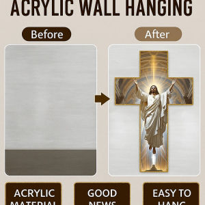 【Good News Is Coming】Acrylic Wall Hanging Art Decoration | Elegant Home Art Decor For Living Room & Bedroom Wall
