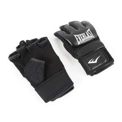 Everlast Unisex Adults Core EverStrike Training Gloves (Black) - Sports Direct