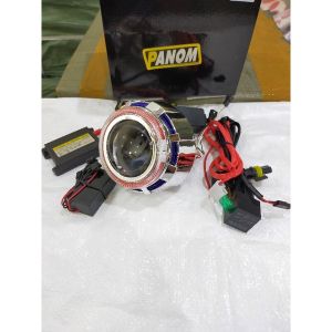 LAMPU DEPAN PROJIE HID HIGH LOW 4 INCI BOHLAM H1 55 WATT PROJECTOR LENSA 55 WATT 4 INCHI JAUH DEKAT PROJIE HID 4 INCI