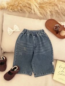 Girls pants 2026 Spring and Autumn Casual Baby Jeans Childrens Long Pants Infant Thin Versatile Straight-Leg Pants Trendy