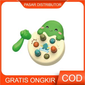 Mainan Anak DINOSAUR BANGING THE GOPHER A488 Mainan Pukul Palu Dinosaur Pukul Palu Anak Lucu Mainan Anak Perempuan - Mainan Anak Laki Laki