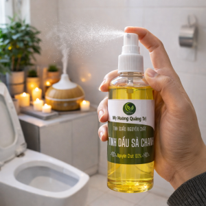 Tinh dầu sả chanh nguyên chất nhà nấu giá rẻ Mệ Hường QT dùng đuổi muỗi khử mùi treo xe tự khuếch tán hương thơm 50ml